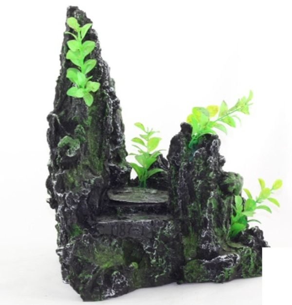 Mountain View Aquarium Ornament tree house Cave Bridge fish tank decoration #13-322