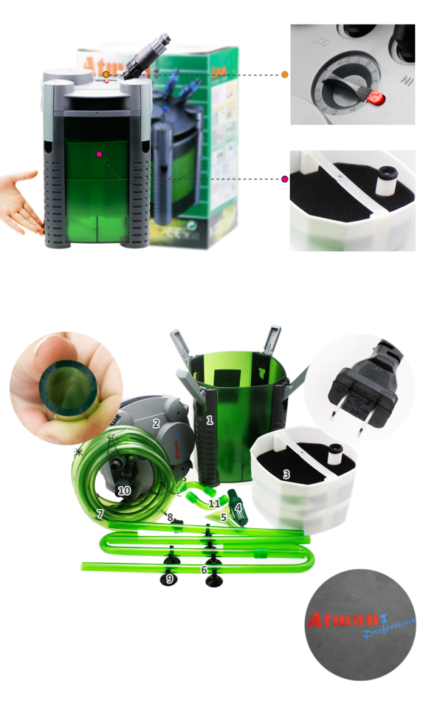 ATMAN aquarium canister external filter AT-3338 -51