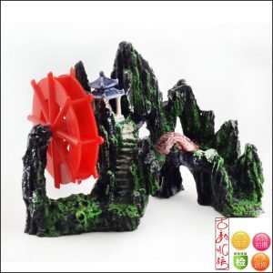 Mountain View Aquarium Ornament tree house Cave Bridge fish tank decoration #6-266