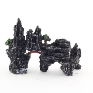 Mountain View Aquarium Ornament tree house Cave Bridge fish tank decoration $3-0