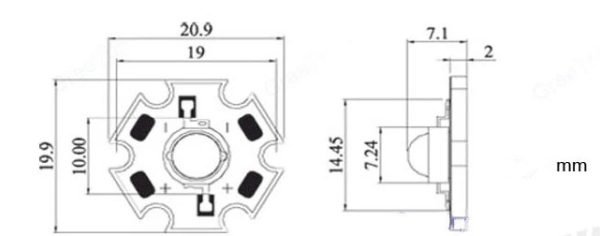 3w 14000k led chip -934
