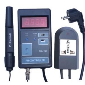 PH 201 Ph Meter and Value Controller with Probe and HI/LO action function switch-0