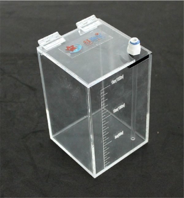 Liquid storage bucket for dosing pump With scale, 1.5L 10*10*16.5CM-1402