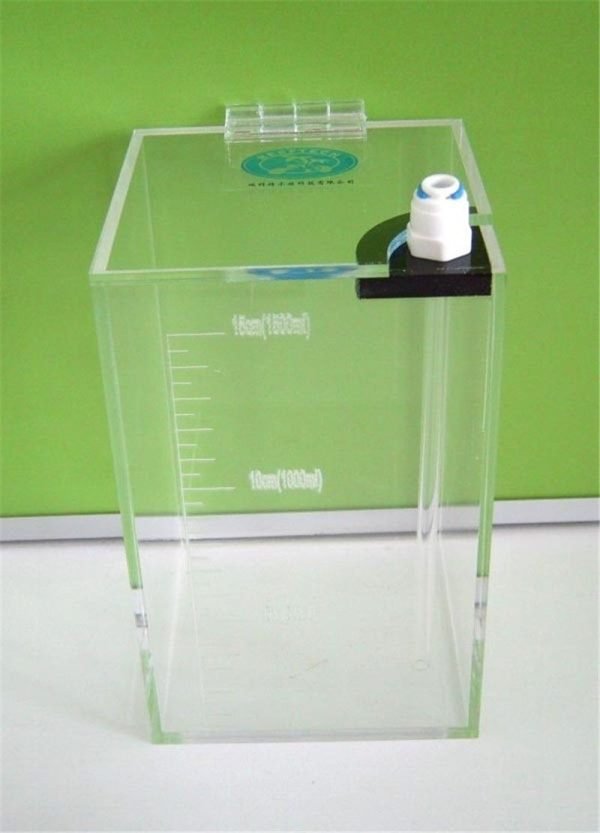 Liquid storage bucket for dosing pump With scale, 1.5L 10*10*16.5CM-0